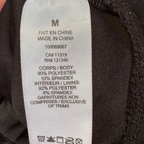 Garage Black Mesh Crop Top size M - Picture 6 of 6